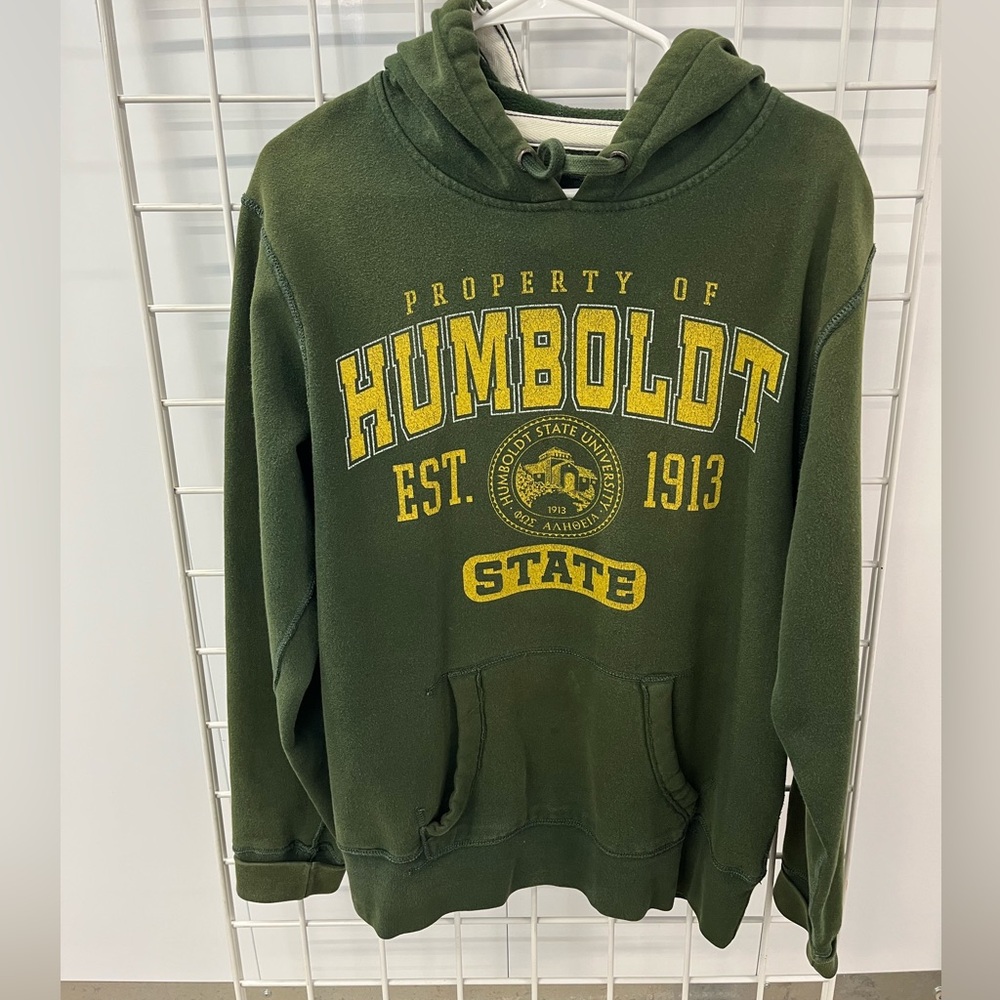 Vintage 1970s Green Humboldt State Hoodie